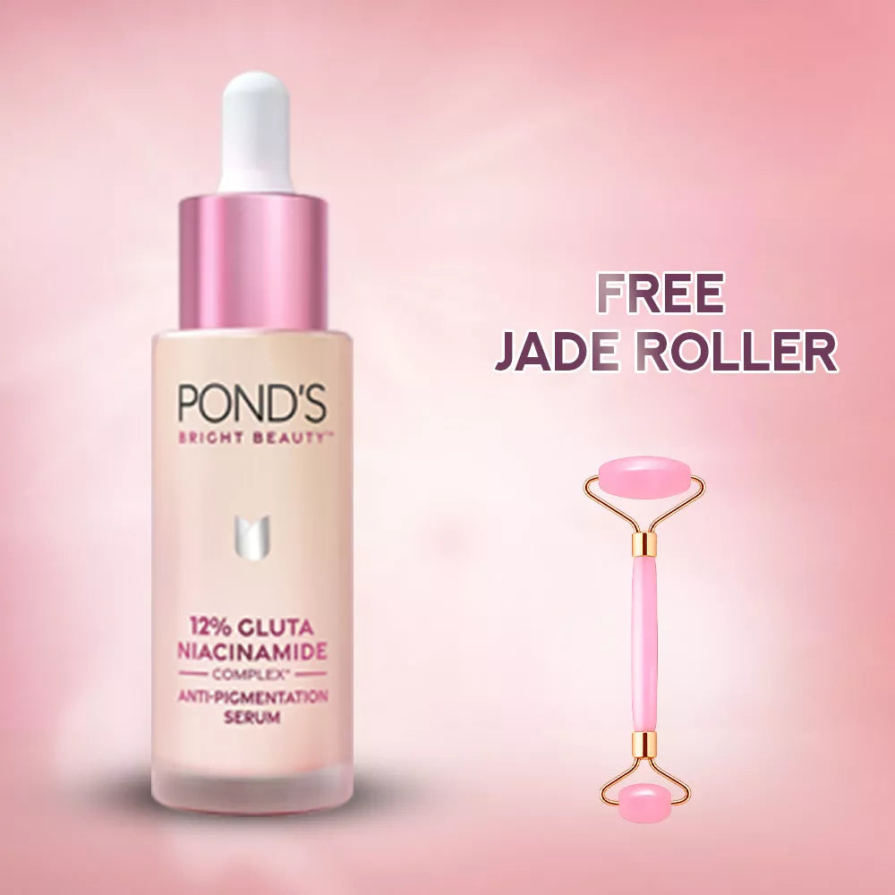 POND'S BRIGHT BEAUTY SERUM 30ML GET FREE JADE Roller