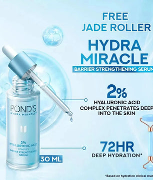 POND'S HYDRA MIRACLE SERUM 30ML GET FREE JADE Roller