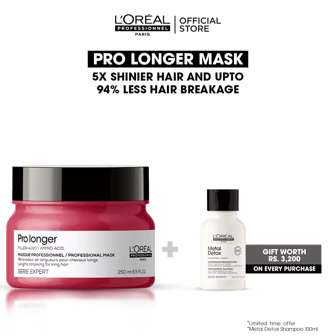 Buy Pro Longer Mask and Get FREE Metal Detox Shampoo Worth Rs. 3200
