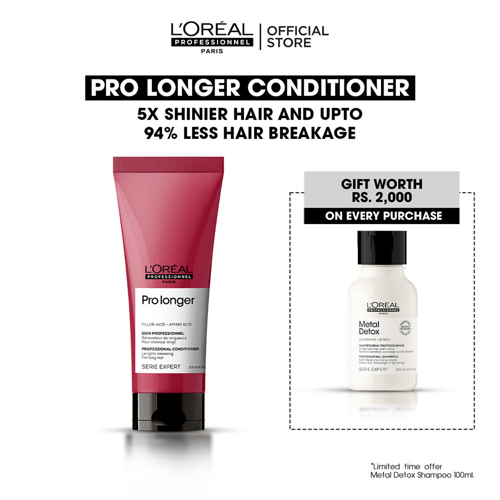 Buy Pro Longer Conditioner and Get FREE Metal Detox Shampoo Worth Rs. 2000