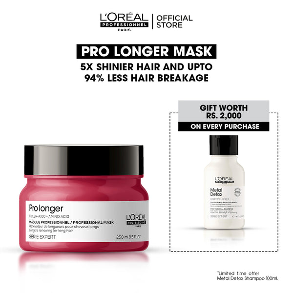 Buy Pro Longer Mask and Get FREE Metal Detox Shampoo Worth Rs. 2000