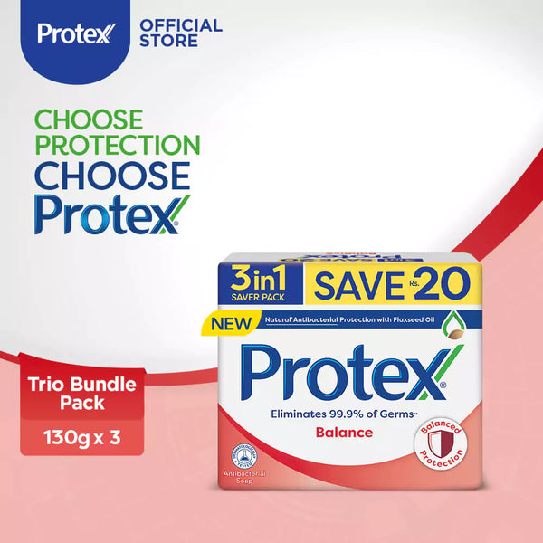 Protex Bar Soap Saver Pack 130gx3 - Balance