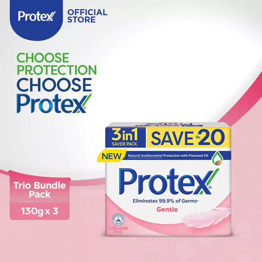 Protex Bar Soap Saver Pack 130gx3 - Gentle