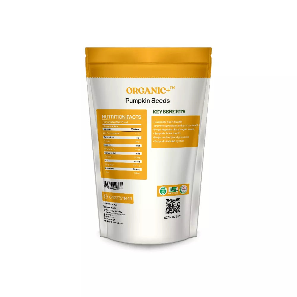 Organic + pumpkin seeds 0.15kg