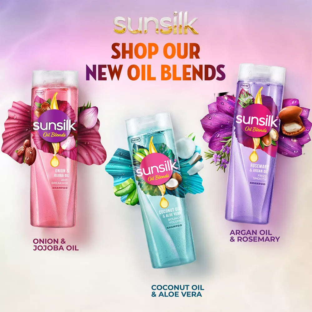 SUNSILK ROSEMARY AND ARGAN OIL SHAMPOO 380ML
