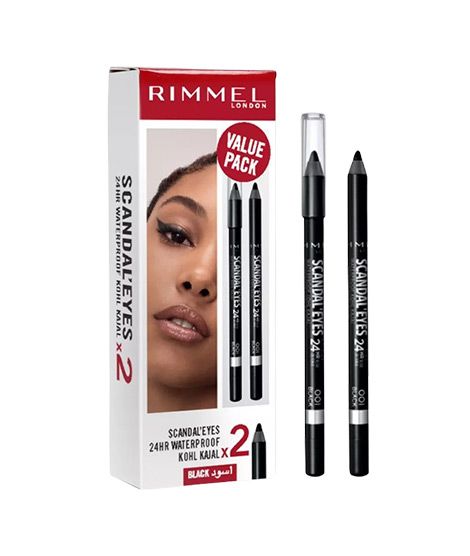 Rimmel Promo Scandle Eyes 24H Pencil 001 Black 2Pcs