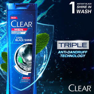 Clear Men cool black shine shampoo 180ml