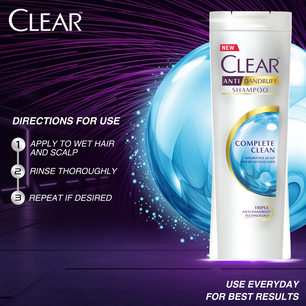 Clear Shampoo Complete Clean 380ml