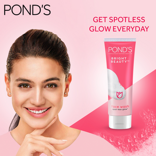 Ponds bright beauty face wash spot less glow 50gm