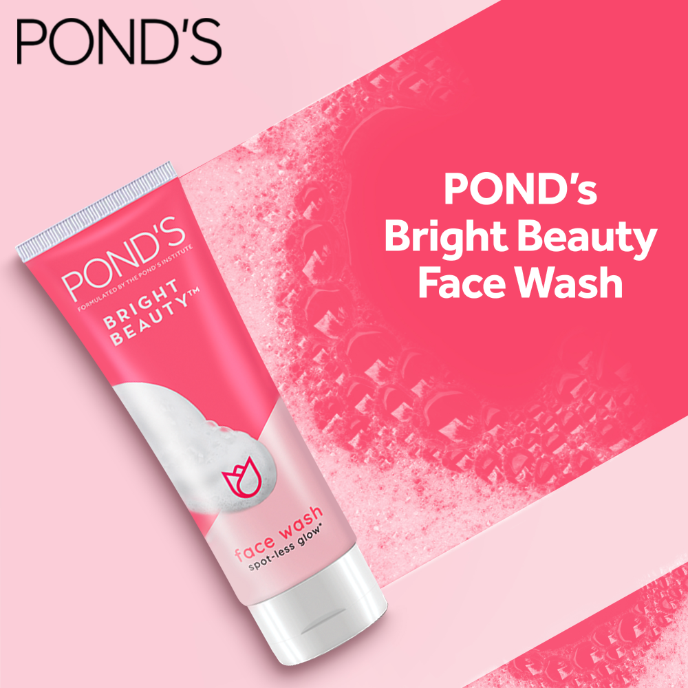 Ponds bright beauty face wash spot less glow 50gm