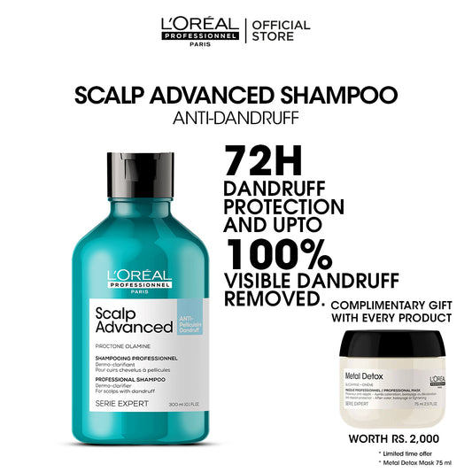 Buy Scalp Advanced - Anti Dandruf Shampoo & Get Free Metal Detox Mask 75 ml