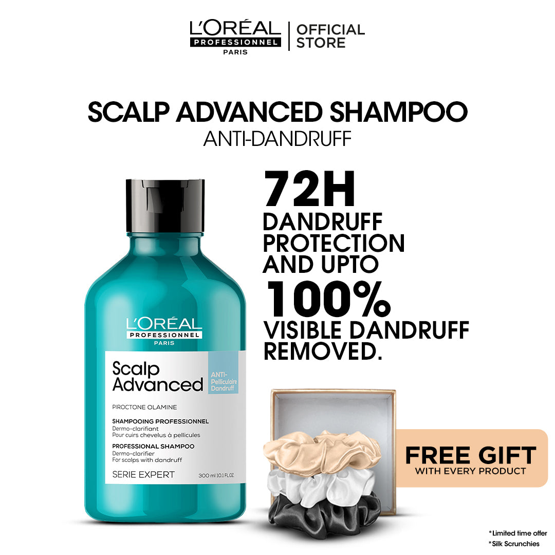 Scalp Advanced Shampoo + Free Silk Scrunchies