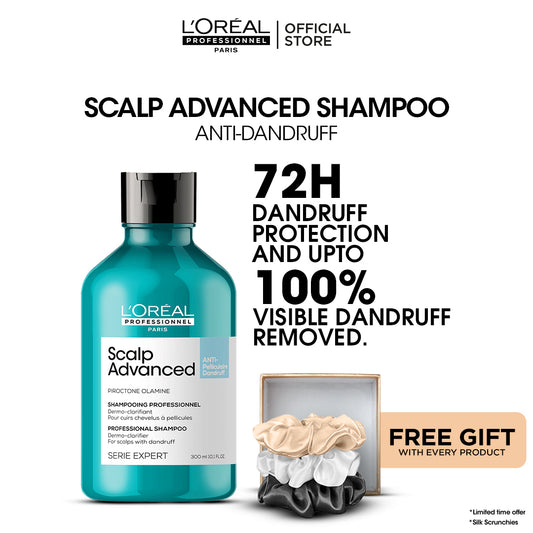Scalp Advanced Shampoo + Free Silk Scrunchies