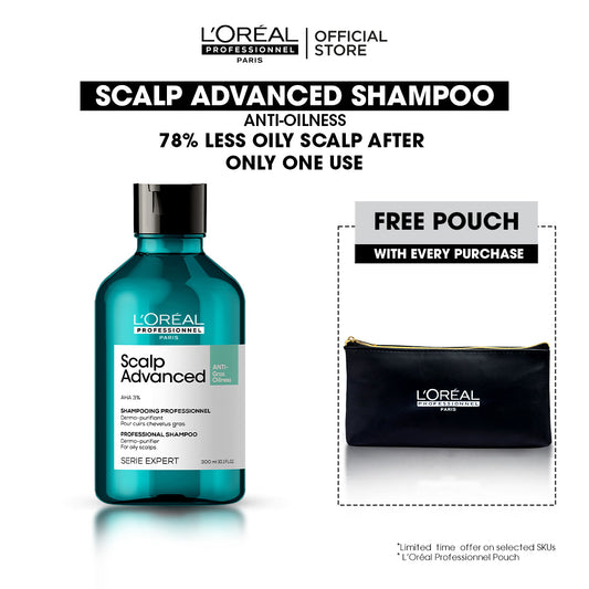 Buy Serie Expert Scalp Anti-Oily Shampoo + Free Branded Pouch