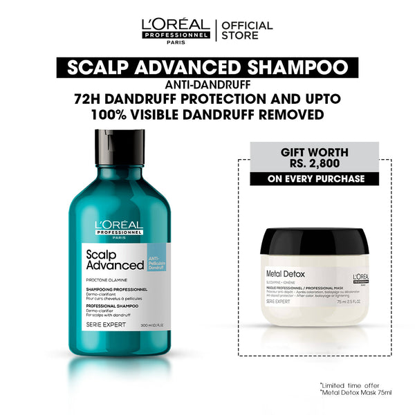 Buy Scalp Advanced - Anti Dandruf Shampoo & Get Free Metal Detox Mask 75 ml