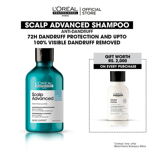 Buy Scalp Advanced Shampoo Anti-dandruff and Get FREE Metal Detox Shampoo Worth Rs. 2000