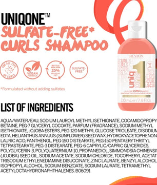 UniqOne Sulfate-free* Curls Shampoo 230ml