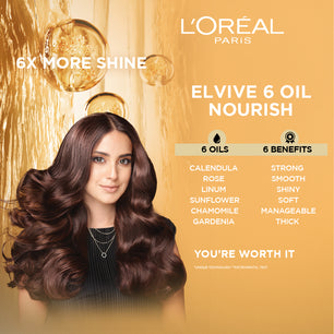 L'oreal paris 6 oil nourish conditioner 175 ml - for dull & dry hair