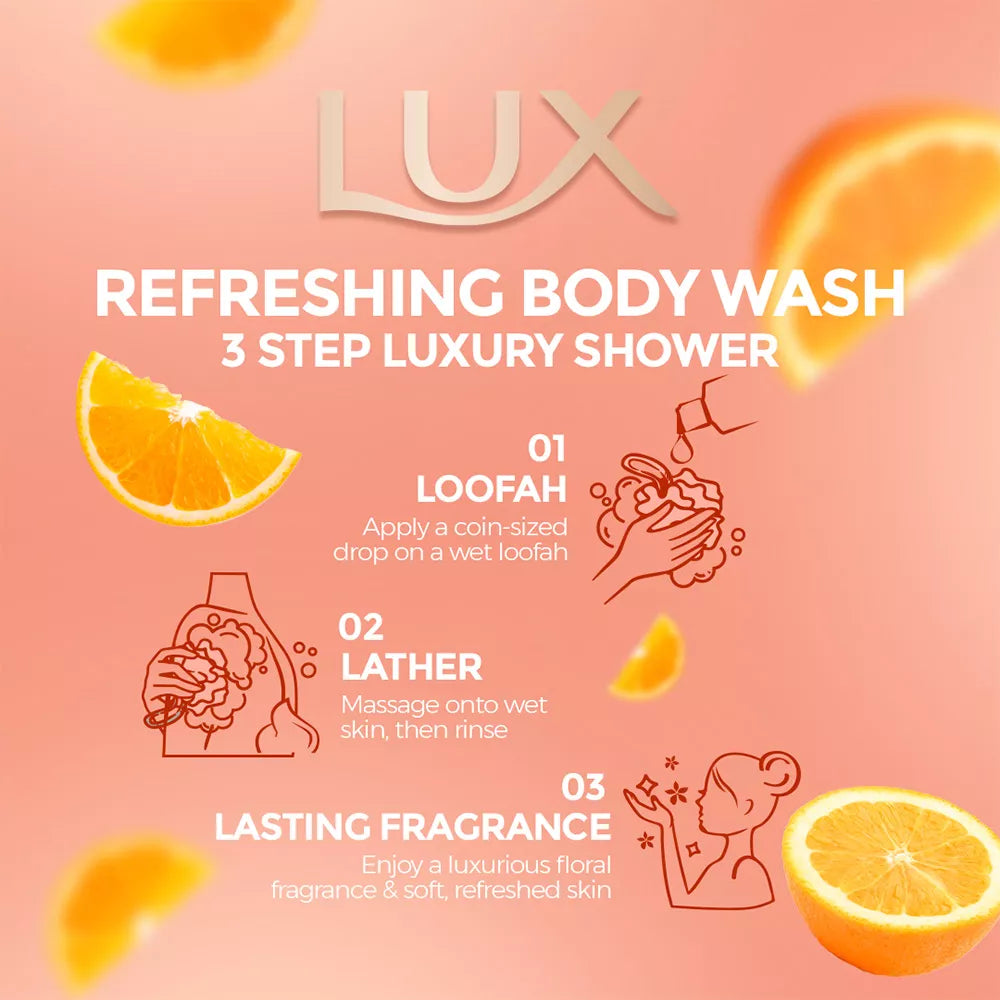 LUX TANGERINE BODYWASH 520ML