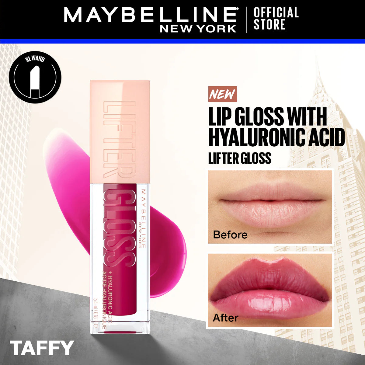 Lifter Shine Lip Gloss with Hyaluronic Acid