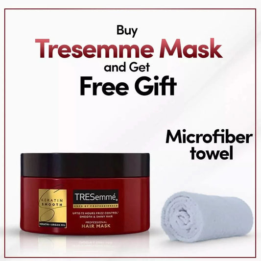 BUY TRESEMME KERATIN SMOOTH HAIR MASK 250ML AND GET MICROFIBER TOWEL FREE