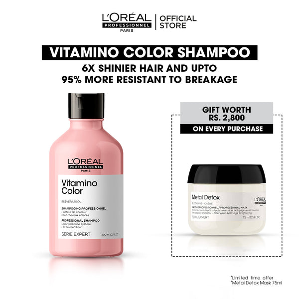 Buy Vitamino Color Shampoo & Get Free Metal Detox Mask 75 ml