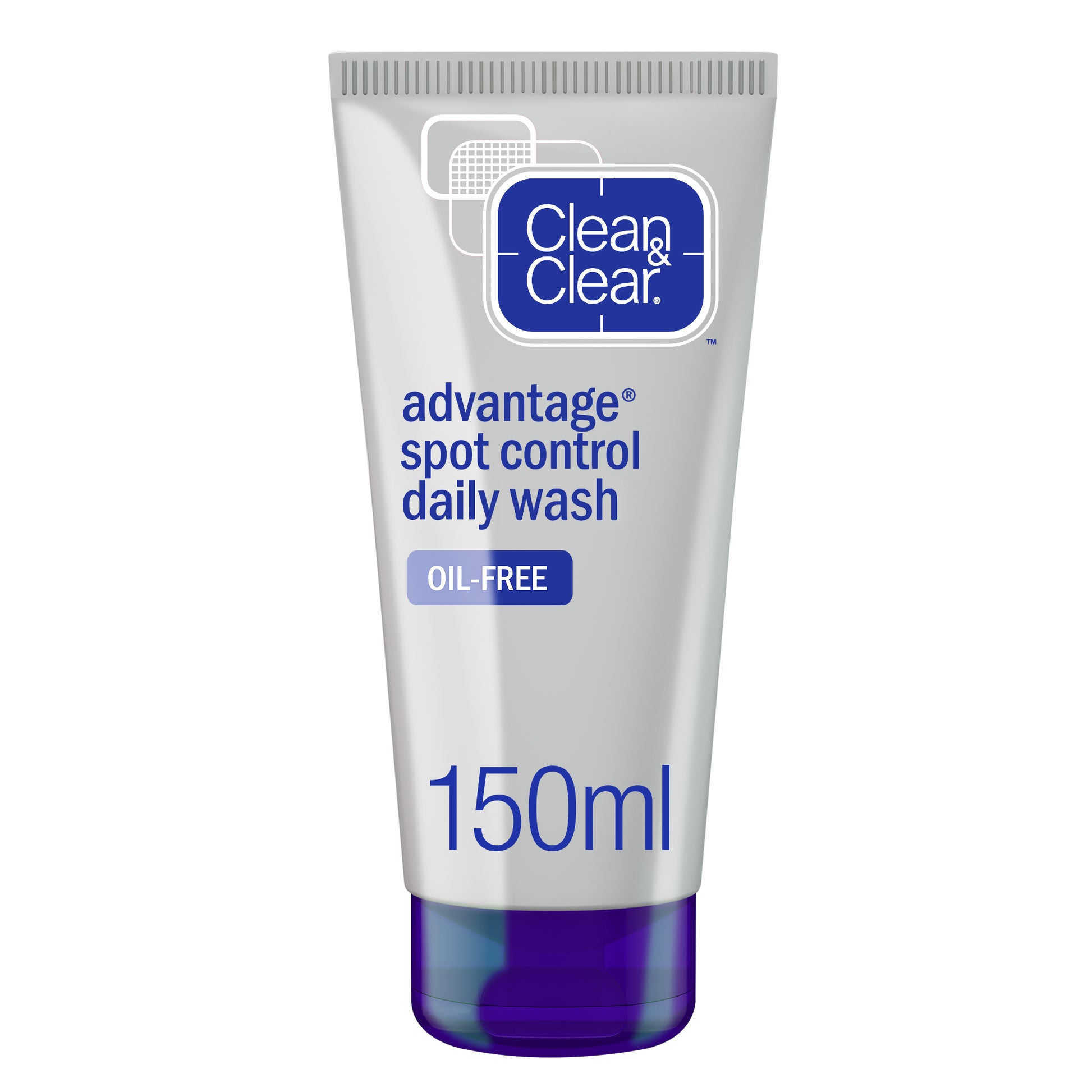 Clean & clear, daily facial wash, advantage, spot control, 150ml