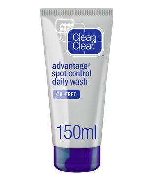 Clean & clear, daily facial wash, advantage, spot control, 150ml