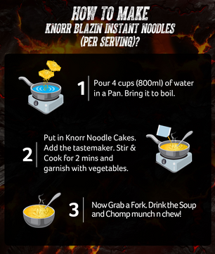Knorr Blazin Spicier Noodles - 124G