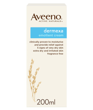 Aveeno, Soothing Emollient Cream, Dermexa, 200Ml