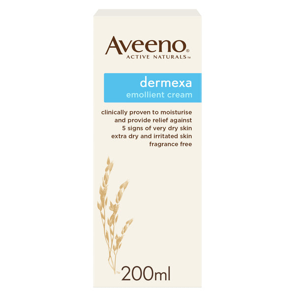 Aveeno, Soothing Emollient Cream, Dermexa, 200Ml