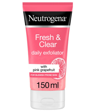 Neutrogena, facial scrub, visibly clear, pink grapefruit, 150ml