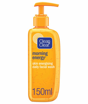 Clean & clear, daily facial wash, morning energy, skin energising, 150ml