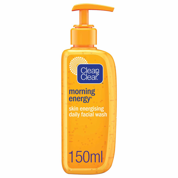 Clean & clear, daily facial wash, morning energy, skin energising, 150ml