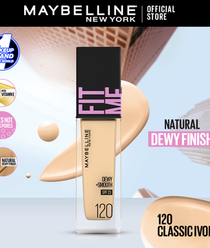 Maybelline NY New Fit Me Dewy + Smooth Liquid Foundation SPF 30