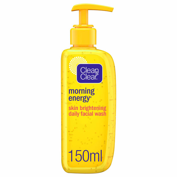 Clean & clear, facial wash, morning energy, skin brightening, 150ml