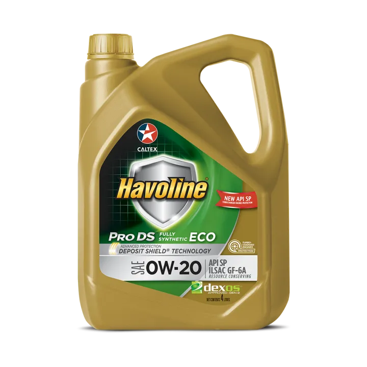 havolineâ®  prods fully synthetic eco 0w 20 - 4 ltr