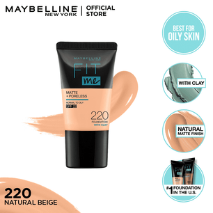 Maybelline fit me matte & poreless liquid foundation 18 ml