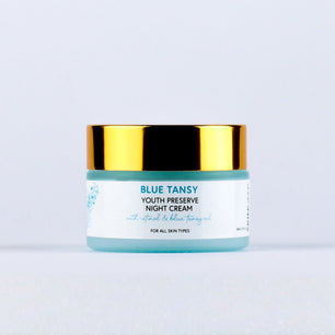 Skin deep blue tansy - youth preserve night cream with retinol & blue tansy oil