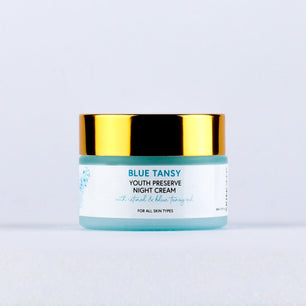 Skin deep blue tansy - youth preserve night cream with retinol & blue tansy oil