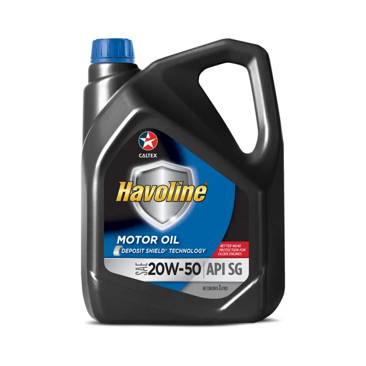 havolineâ®  motor oil sae 20w-50 - 3 ltr