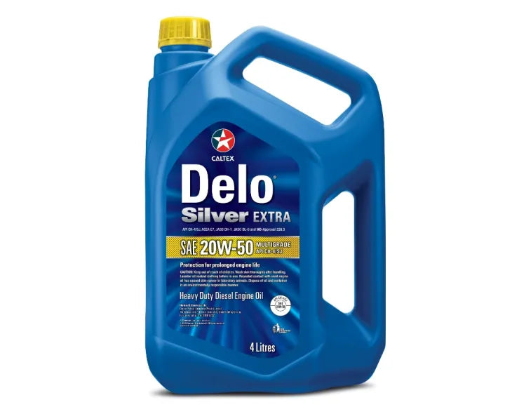 deloâ®  silver extra multigrade 20w 50 - 4 ltr