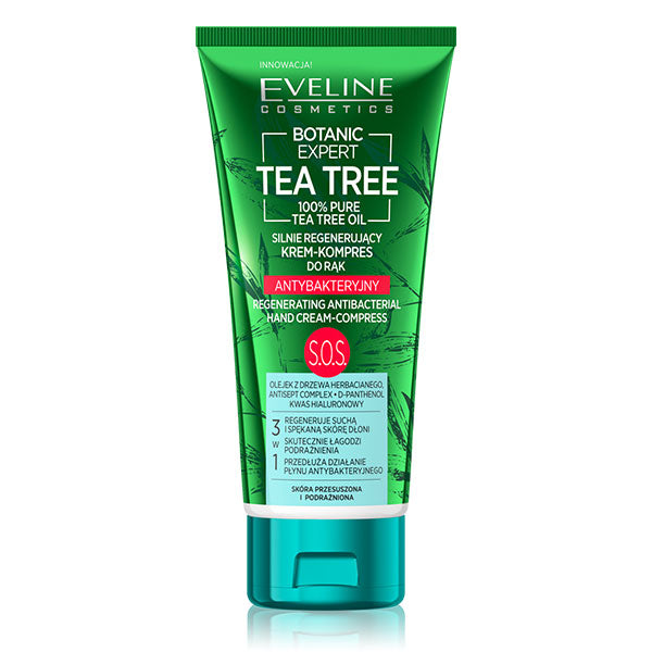 Botanic Expert 100% Tea Tree Oil Refreshing Antibacterial Hands Cream-Compress 100ml