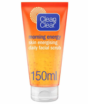 Clean & clear, daily facial scrub, morning energy, shine control, 150ml