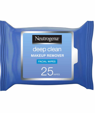 Neutrogena, Makeup Remover, Facial Wipes, Deep Clean, Pack Of 25 Wipes