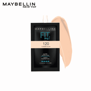 Maybelline new york fit me matte & poreless liquid foundation 5ml sachet