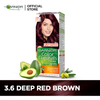 Garnier color naturals - 3.6 deep red brown hair color