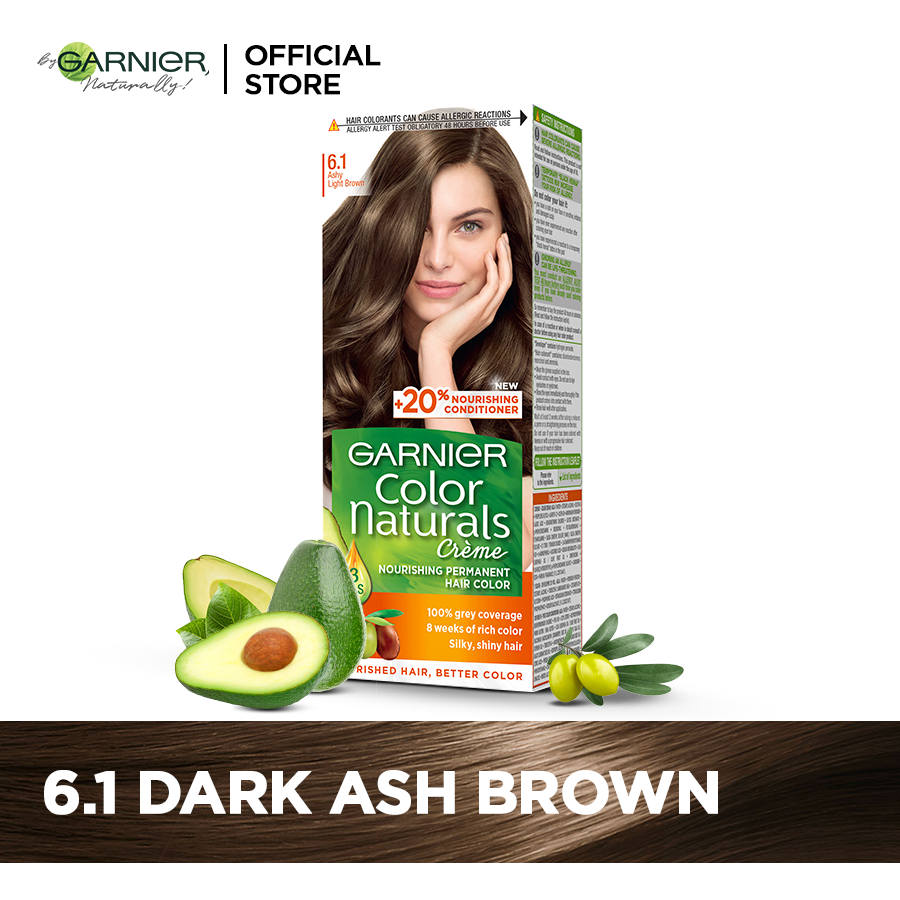 Garnier color naturals - 6.1 ashy light brown hair color