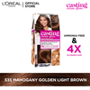 Loreal paris casting creme gloss 535 mahogany golden light brown hair color
