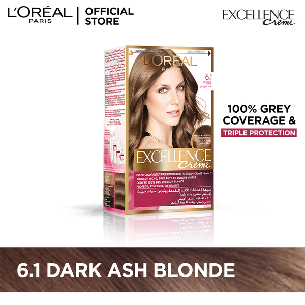 L'oreal paris excellence creme 6.1 dark ash blonde hair color